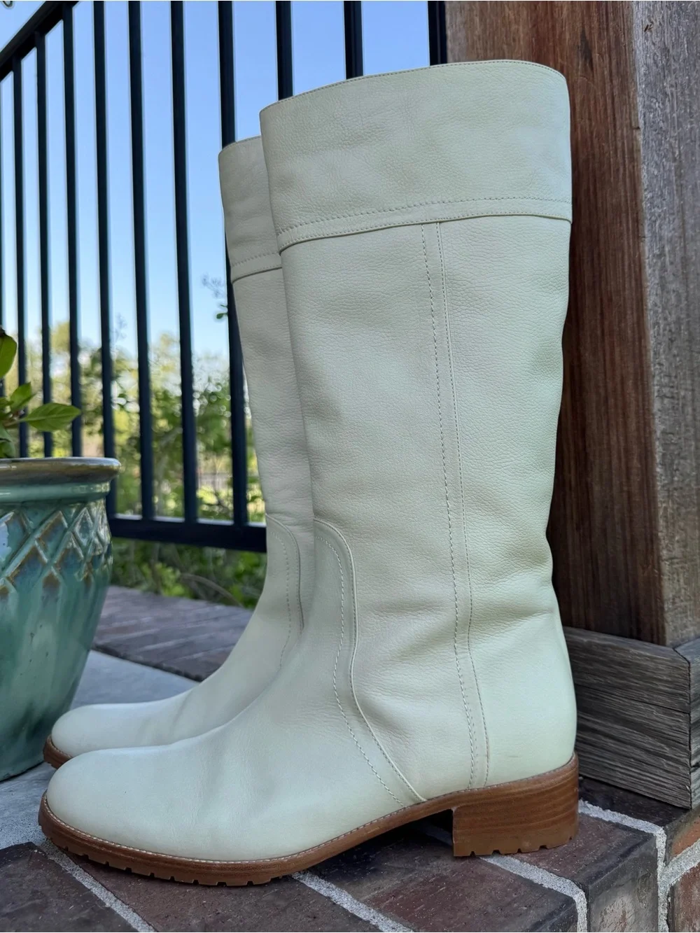 Bruno Magli Leather Over-the-Knee Boots 42